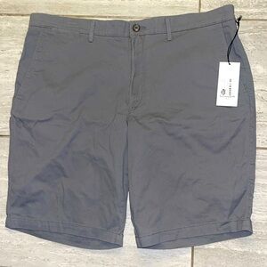NWT Goodfellow flat-front shorts waist 38” inseam, Dark Grey color